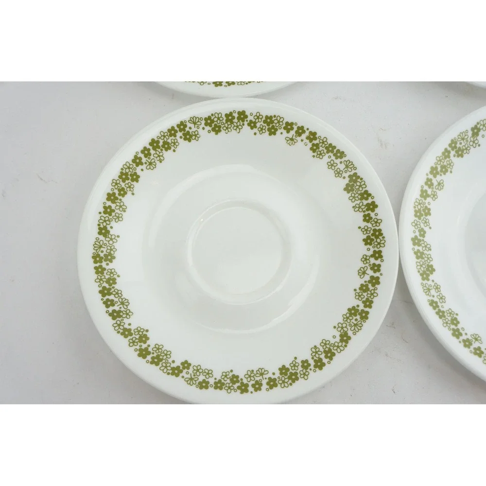 Corning Corelle Tea Cup & Saucer 8pc Set Crazy Daisy Spring‎ Blossom VGC